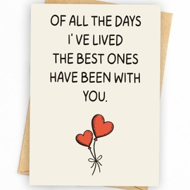 SurTikCard I Love You Card | Valentine Day Card Gifts | Happy Birthday or Anniversary Card & Gifts for Women, Men, Wife, Husband, Him, Her, Boyfriend, Girlfriend, Couple, Anyone | Wedding