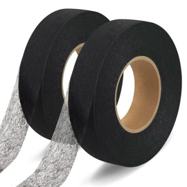 140 Yards Stitch Witchery Tape, 1 inch Iron Hemming Tape, Iron on Tape for Hemming, 2 Rolls Hem Tape No Sew No Iron, Sewing Tape, Fusible Tape Adhesive Wonder Web for Curtain, Pants, Clothes