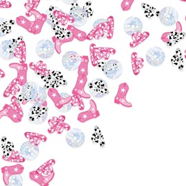 Cowgirl Disco Confetti, Western Confetti Rodeo Bachelorette Tablescape for 70s 80s Disco Ball Cowgirl Girls Night Birthday Favors Western Cowboy Decorations