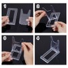 DELORIGIN 40 Packs Acrylic Plate Stand Adjustable Display Holder Mini