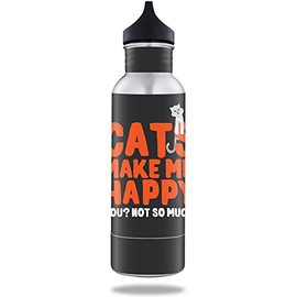 MightySkins Skin Compatible with BottleKeeper 12 oz Standard – Cats Make Me Happy | Protective, Durable, and Unique Vinyl Decal wrap Cover | Easy to Apply, Remove, and Change Styles | Made in The USA