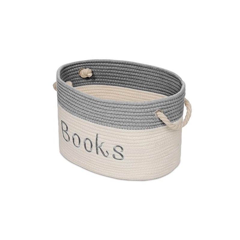 Embroidered Tote Bin - Storage Basket for Nursery - Large