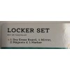 Pen & Gear 5 Piece Locker Set W/Mirror, Dry Erase