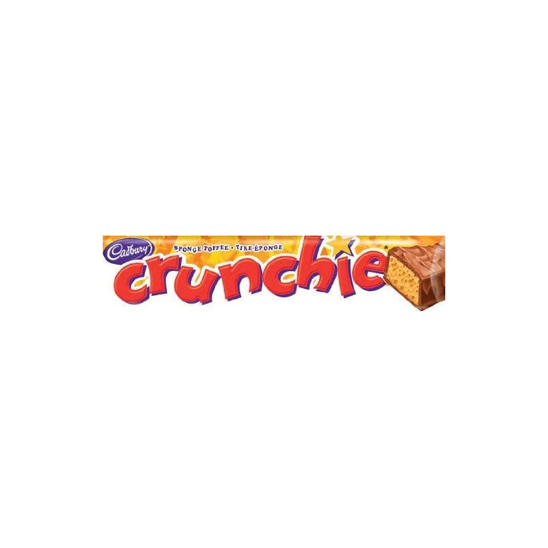 Cadbury Crunchie 24 bars milk chocolate bar with a honeycombed