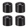 sourcing map 4 Pack 55mm ID Black Screw Thread Protectors