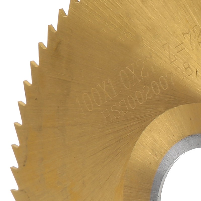 Circular Saw Blade 72 Teeth Ti Plated High Speed Steel