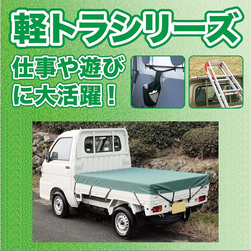 ボンフォーム(BONFORM) 車用収納 ツールケース 軽トラック 軽トラ小物 38x11.5x20cm ブラック 6651-01BK