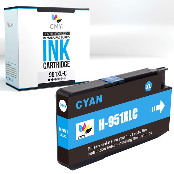 CMYi 951XL Cyan Replacement Ink Cartridge for HP Officejet Pro