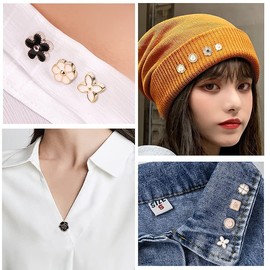 Beauty PLAYER Brooch Earrings, Pin Badge, Lapel Pin, Mask Charm, Women's, Fashionable, Button, No Sewing Required, Christmas, Birthday, Anniversary, Gift, Gift for Women, Girls, Pearl