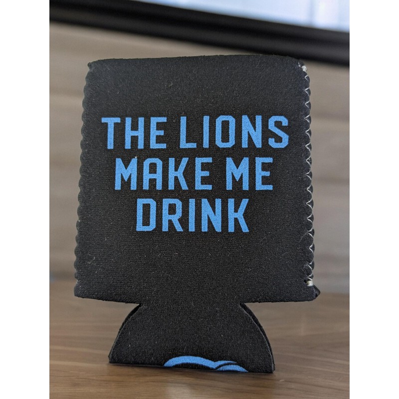 The Lions Make Me Drink Logo Insulated Can Wrap Scuba
