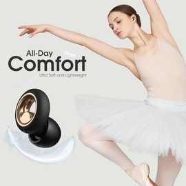 Tapones De Oído Para Dormir Con Cancelación De Ruido, Tapones Suaves De Silicona Para Concierto, Reutilizables Con 8 Puntas, Negro