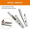 50 PCS Metal Alligator Clips 52mm Electrical Test Clamps (50