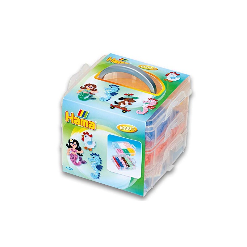 Hama Perlen 6703 Set with Sorting Box and Approx. 6,000