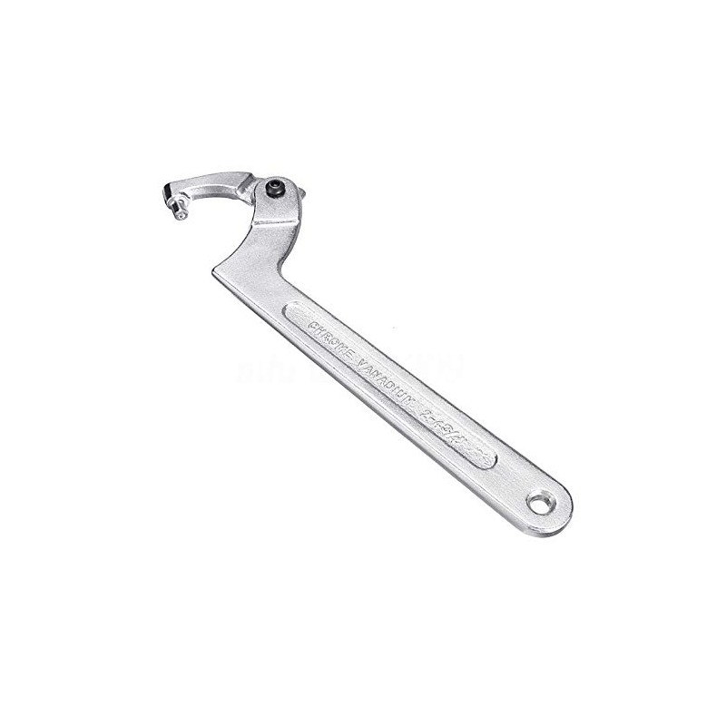 TOOLSTAR Hook Wrench C Wrench 32-76mm Adjustable Hook Wrench Chrome