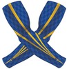 B-Driven Sports Premium Blue Yellow Arm Cover Compression Sleeves -
