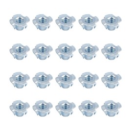 Pack of 20 M8 drive-in nuts, sleeve nuts, carbon steel, for drive-in tips, threaded sleeves, screw-in nuts, stainless steel, adjustable feet, drive-in sleeves, press-in nuts