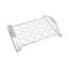 Everdure Grilling Oyster Rack: Brushed Stainless Steel, Easy Grip Handles,