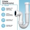 CranPlas | 32MM Telescopic P Trap | Sink Waste Trap