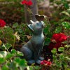 iHeartCats Cat Memorial Figurine with Butterfly - Cat Statue Pet