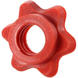 Red Fixed Dumbbell Dumbell Nut Anti-Slip Weight Lifting Accessories, Hexagon Nut Barbell Bar Collar Screw Safety Protection Standard Fixe Exercise and Fitness Dumbbells