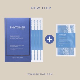 Phytomer Oligoforce Hydratang Mask 25g 4 sheets + 1 sheet / 피토메르 올리고포스 이드라땅 마스크25g 4매입+1매