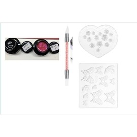 BISHENGYF Klar 3d Sculpture Gel Nail,3 Pcs 30g GroßE KapazitäT Meerjungfrau Perle 3d Gel,No Stick Solid Nail Glue 3d-Silikon-Stifte Und Form Werkzeuge 3d NäGel Salon ManiküRe Home (Rose Pink)