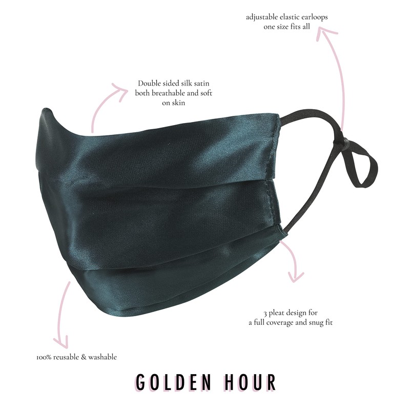 GOLDEN HOUR Silk Satin Face Mask | Sensitive Skin Face