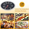 Black Grill Lid Thermometer Heat Indicator Replacement for Grill Master