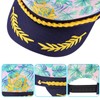 KESYOO Captain Hat Embroidery Sailor Costume Cap Hat for Women