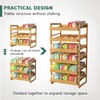 Yumkfoi Bamboo Can Organizer for Pantry, 3 Tier Stackable Can