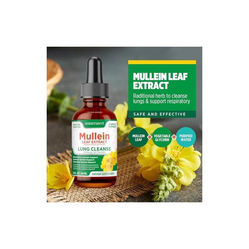 Extracto De Hojas De Gordolobo Para Los Pulmones: Gotas De