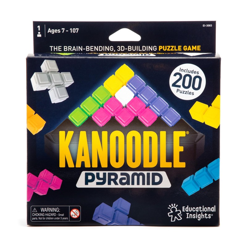 Educational Insights Kanoodle Pyramid - 3D Brain Teaser Puzzles, Single