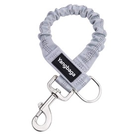 Yangbaga Dogs Shock Absorber, Elastic Buffer Extension leash with Bungee Shock for Pet, Prevent Injury on Arm and Shoulder & Absorb the Pull by Dogs, Great for Bicycle, Running, Walking etc (Grey-13")