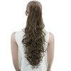 IMISSU 24 Inch Long Thick Chaotic Curly Jaw Claw Ponytail
