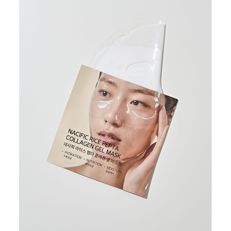 Nacific Rice Pepta Collagen Gel Mask Set of 4