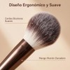 Brochas de Maquillaje Profesional 15 Set,Maquillaje con Esponja Multifuncional,Aluminio con
