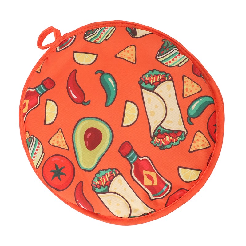 Tortilla Warmer Pouch 11.8 Inch Insulated Microwaveable Fabric Tortilla Keeper