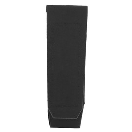 Tactical Molle Pouch Carry Ballistics/Tourniquet/Flashlight, etc. Single Row Mount on Front or Side PALS of Bag/Belt/Vest, Multi-Use with Durable Fabric/Hook & Loop Closure/Elastic Cord Holes(BLK)