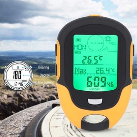 FR500 Outdoor Altimeter Multifunctional Car Altimeter Barometer Thermometer Hygrometer Compass Outdoor Living Accessories