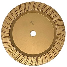 6 Inch x 5/8 Inch - 11 Arced Turbo Diamante Italia Grinding Cup - Coarse
