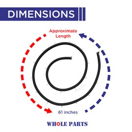 Whole Parts Range Oven Door Seal Gasket (Including 18 Mounting Clips) Part# PB070036 - Replacement and Compatible with Some Viking Ranges or Ovens
