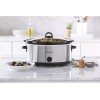 7 Quart Oval Manual Slow Cooker Stainless Steel for Large