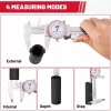 STANDARD GAGE Metric Dial Caliper Measuring Tool 0-150mm Range 4-Way