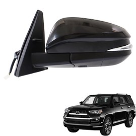 Marretoo for Toyota 4Runner 2014-2024 Left DriverSide Mirror Assembly replacement for 4Runner Accessories BLACK (LH) 9 Pin TO1320312 8794542160C0