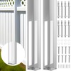 Hicarer 2 Sets 5" x 5" x 48" Vinyl Fence