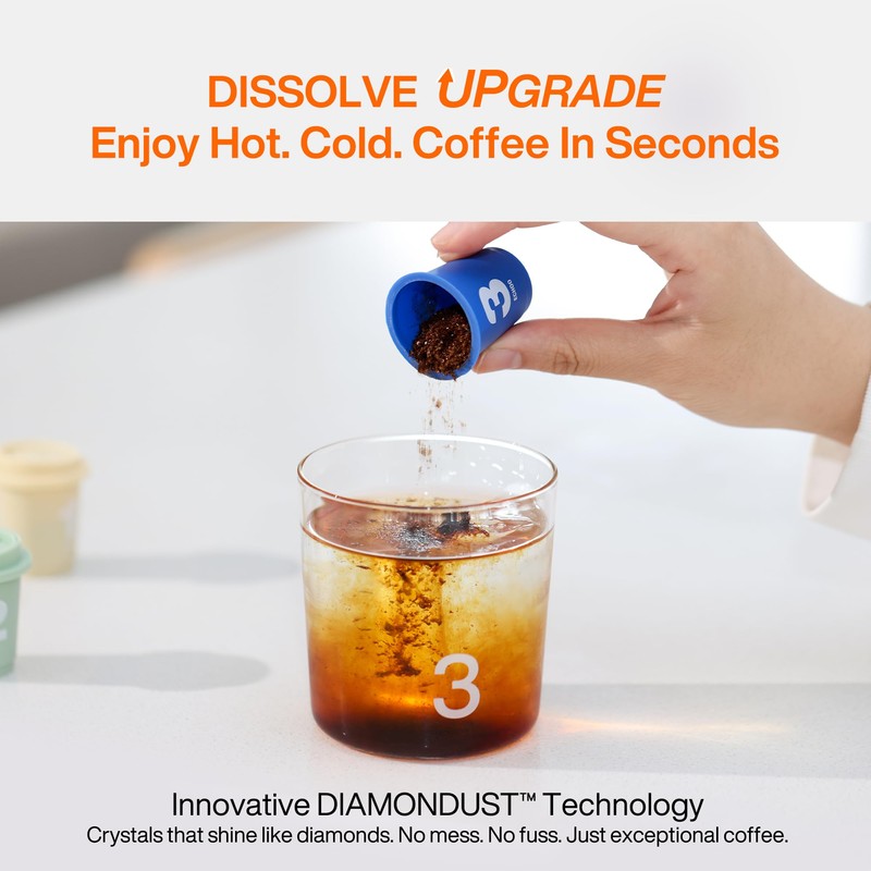 SATURNBIRD Coffee Instant Cold Brew - Medium, Dark Roast Variety
