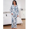 SHESHOW Satin Pajamas for Women Button Up 2 Piece Pjs
