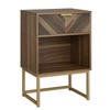 Masupu Nightstand,Modern Night Stand Boho Farmhouse Wood Bedside Table with