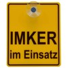 Suction Cup Sign IMKER in Use 100 x 120 mm