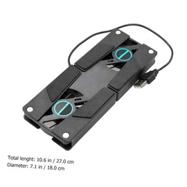 KICHOUSE 2PCS Laptop Cooling Pad with Dual Fans USB Ventilated Support for All Low Noise Design for Commuters Students Travelers and Business Use